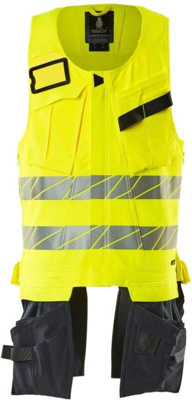 Werkzeugweste, ultimate stretch Werkzeugweste Gr. s, hi-vis gelb/schwarzblau - Mascot