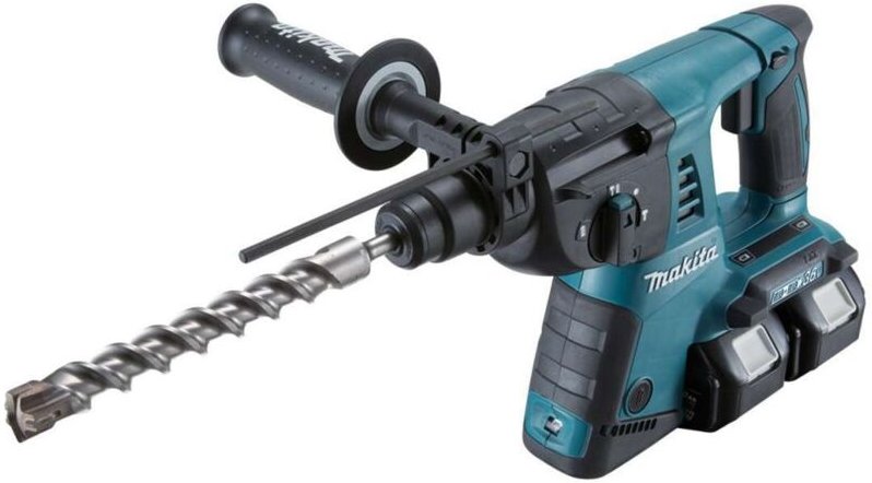 Thumbnail - Makita - Werkzeug - Akku-Bohrhammer 18V, 2x Akku 5,0 Ah Ladegerät DHR263PT2J