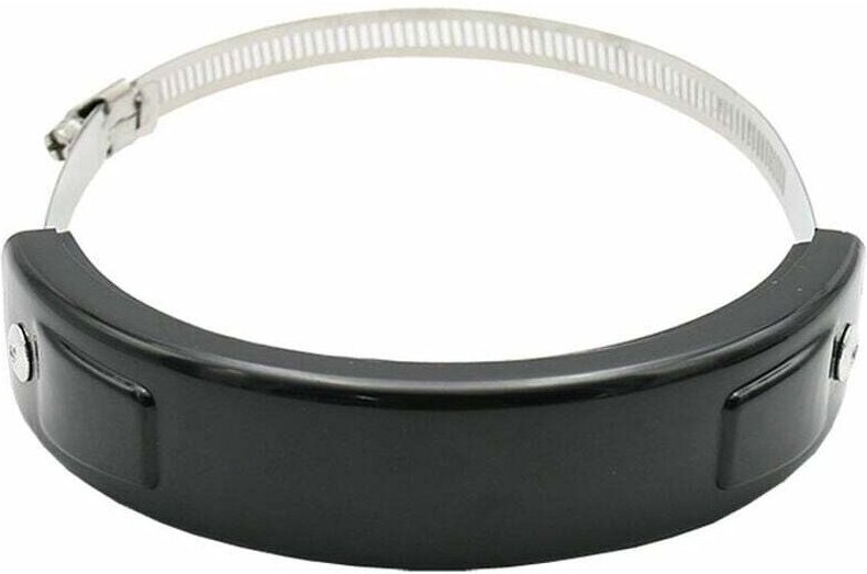 Protezione scarico moto Coprisedile ovale da 100 mm a 160 mm, protezione rotonda per scarico - Nero