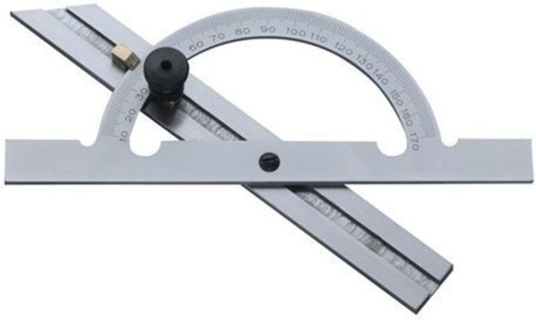 Winkelmesser Gradbogen-Ø 200 mm Schienenlänge 400 mm