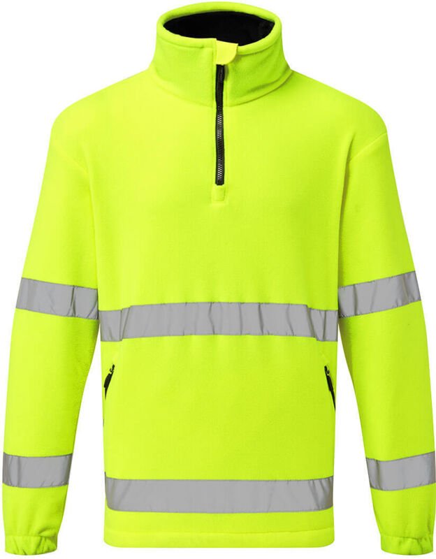 Polare 1/2 Reißverschluss HV Gelb 3XL