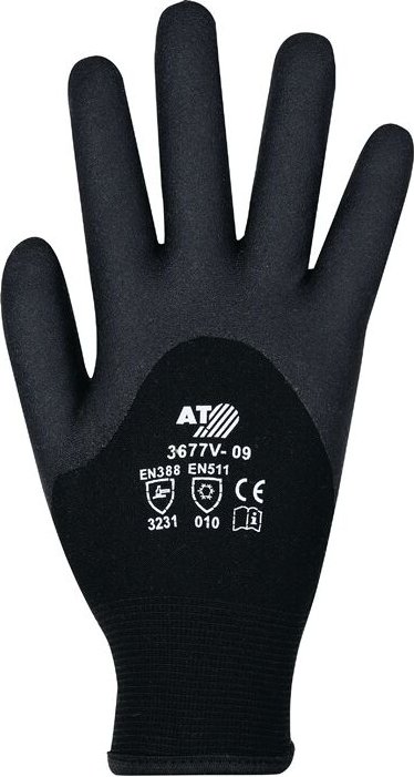 3677-V Kälteschutzhandschuhe Gr.10 schwarz en 388, en 511 Kategorie i - Asatex