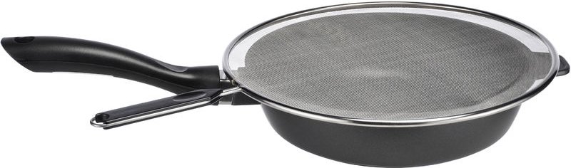 Edelstahl Pfannenspritzschutz - ø 26cm und 29cm - Spritzschutz Sieb Spritzdeckel