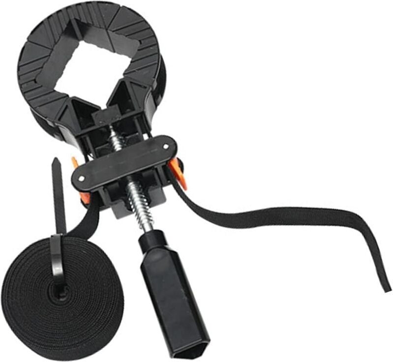 4-Backen-Eckklemme, verstellbar, ideal für Schubladenecken und Holzrahmen (schwarz) - KZQ