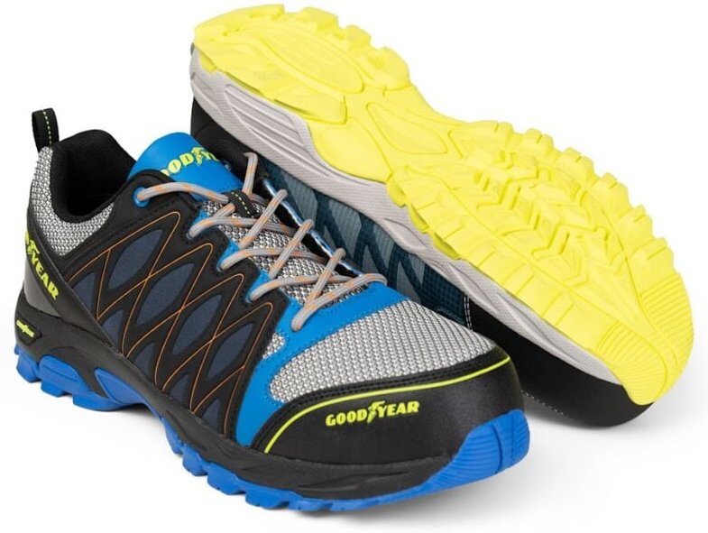 GOODYEAR S1P SRA HRO Sicherheitsschuh Schwarz/Blau 44