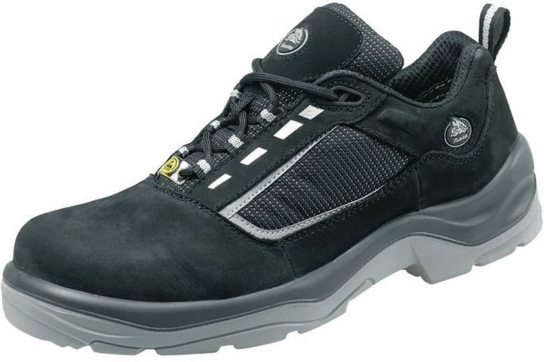 Bata - Sicherheits-Halbschuh S2 saxa esd Nubukleder schwarz/grau Gr. 46 xw