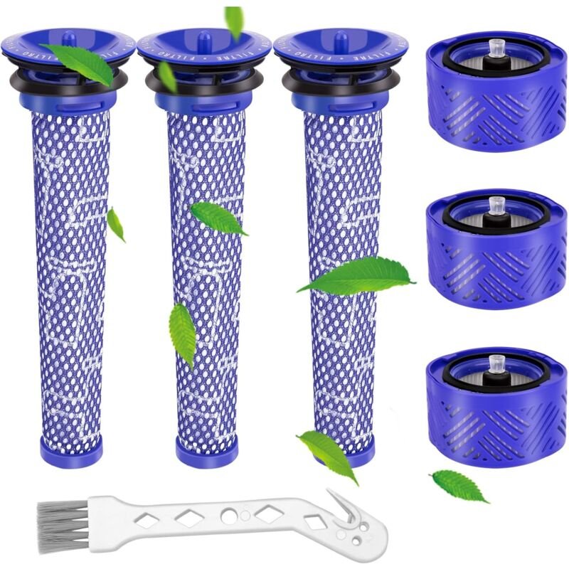Filter für Dyson, Ersatz-Staubsaugerfilter für Dyson V6, V6 Motorhead, V6 Absolute und V6 Animal, 3 Stück Post-HEPA-Filt...