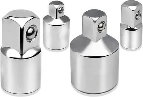 4-teiliges Ratschenadapter-Steckschlüssel-Adapter-Set, 1/2 Zoll auf 3/8 Zoll, 3/8 Zoll auf 1/2 Zoll, 1/4 Zoll auf 3/8 Zo...