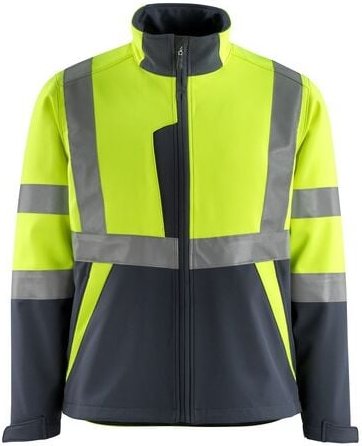 Mascot - Safe Light Softshell-Jacke Kiama Gr. 2XL hi-vis glb/schwarzbl 15902-253