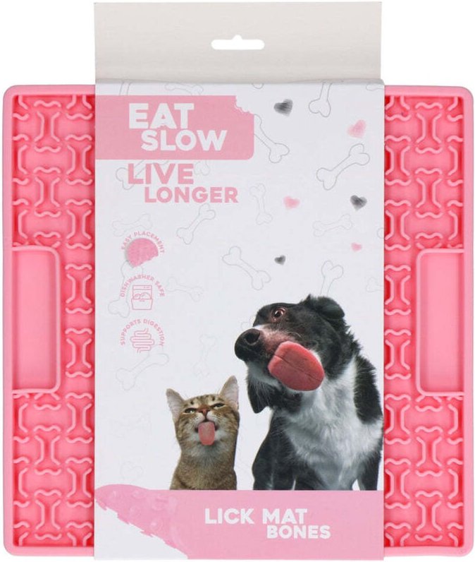 Essen sie langsam leben sie langer lecken sie matte bones pink 88