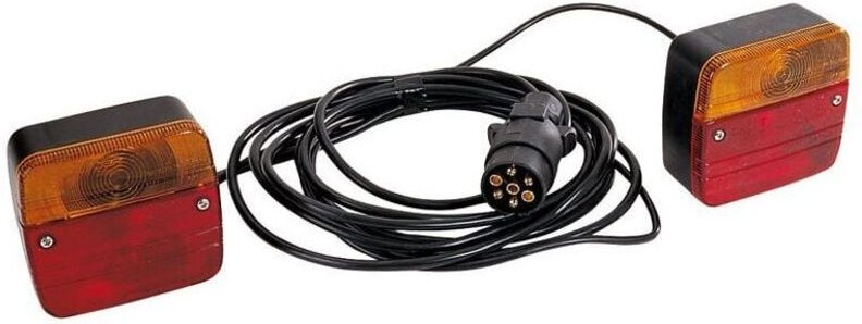 Odipie - Anhänger-Befestigungsbeleuchtung – 4 m Stromkabel / 1,5 m zwischen den Lichtern