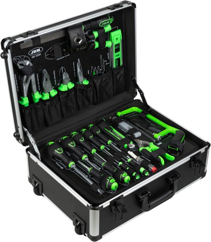 Aluminium-werkzeugkasten 159-TEILIG JBM 53159