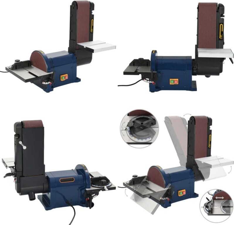 Elektrischer Band- und Tellerschleifer 500 W 200 mm - Schleifer - Schleifgerät - Home & Living