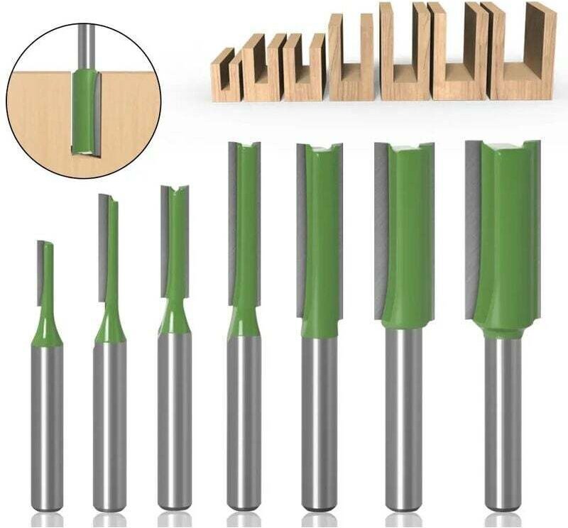 1pc 6mm Hartmetall Gerade Router Bit Einzigen Schaft Doppel Flöte Holzbearbeitung Cutter