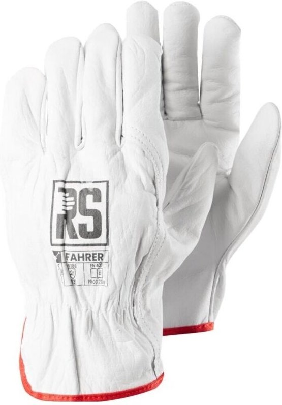 RS FAHRER-HANDSCHUHE AUS genarbtem Leder R.10 – 12 PAARE – REK SRL 0638