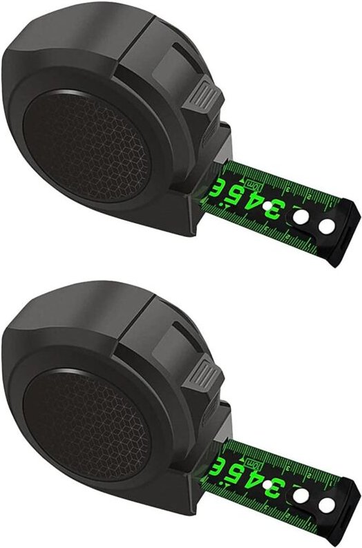 Beijiyi - 5 m Maßband, fluoreszierendes Stahlbandmaß, neue selbstsichernde fluoreszierende Maßbänder, langlebige Maßband...