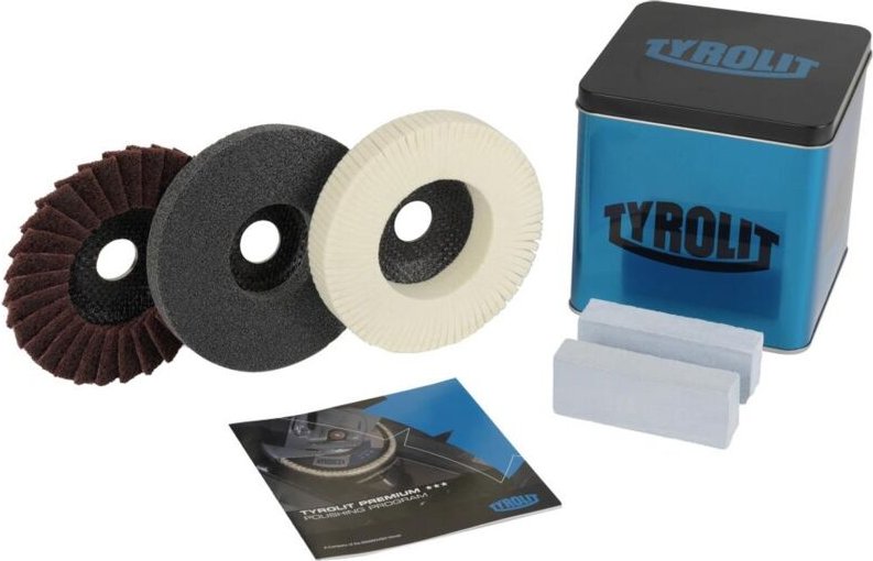 TYROLIT Polierset 5tlg., Scheiben Ø125mm Stahl, INOX, ALU Tyrolit