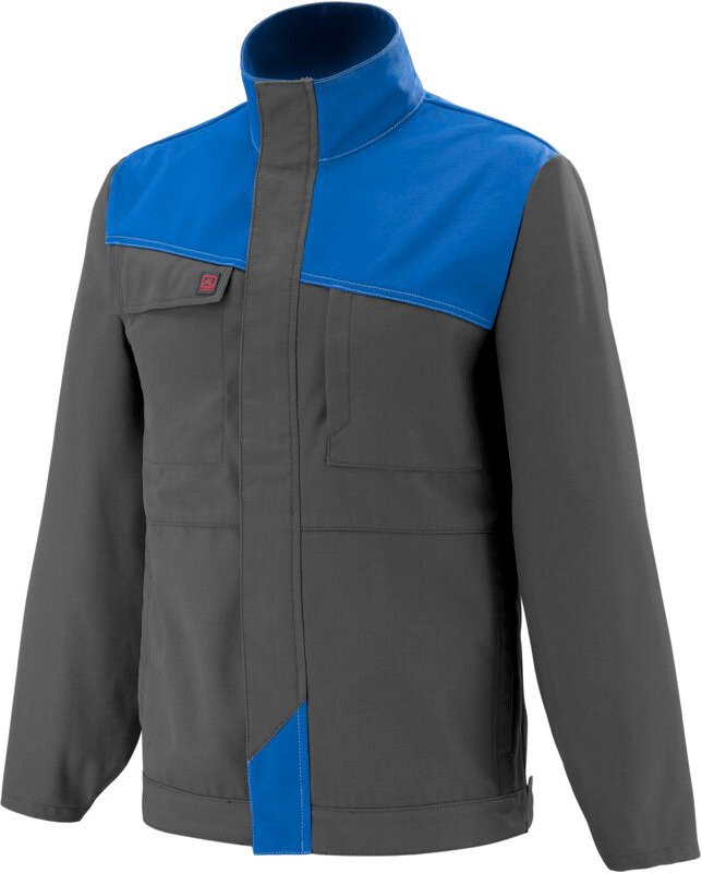Blouson dunkelgrau Anthrazit / Azurblau S