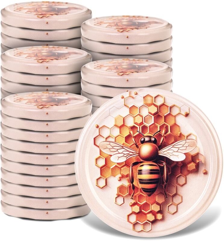 Deckel fi82 Packung 50 Stück Muster 31 Biene - Kadax