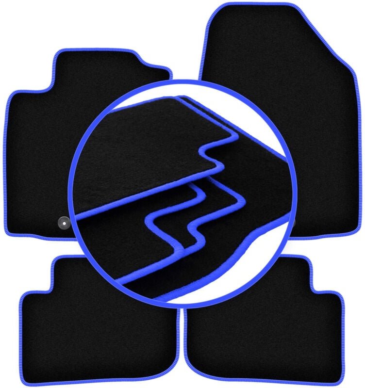 CARLUX-BLUE Autofußmatten für: Hyundai Ioniq Electric Crossover (2016-)