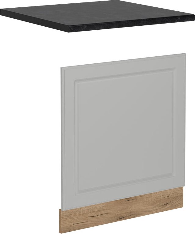 Vicco - Geschirrspülblende R-Line, Weiß Landhaus, 60 cm , ap Anthrazit