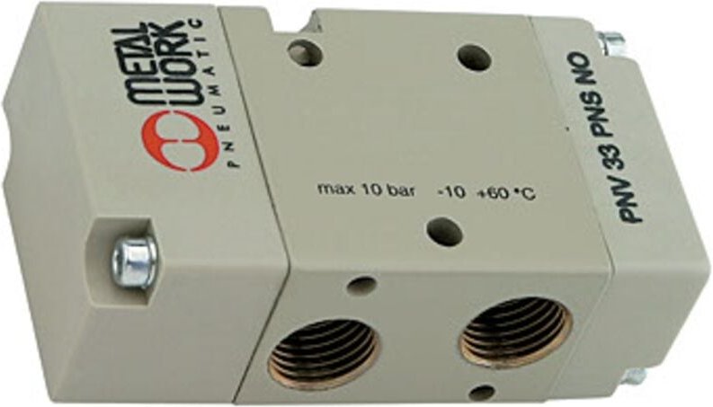 Riegler 3/2-Wegeventil, pneumatisch, monostabil, Anschluss G 1/2, NC