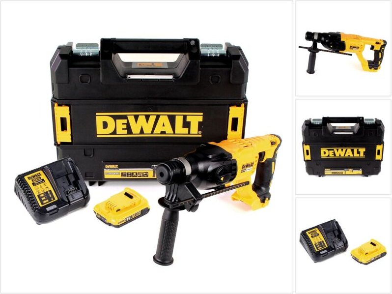 Dch 133 D1 Akku Kombihammer 18V 2,6J sds plus Brushless + 1x Akku 2,0Ah + Ladegerät + tstak - Dewalt