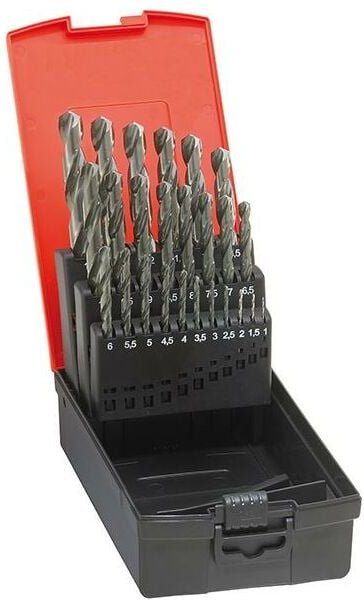 Thumbnail - Format - Spiralbohrer-Set DIN338 hss geschliffen Typ n 1-5,9mm