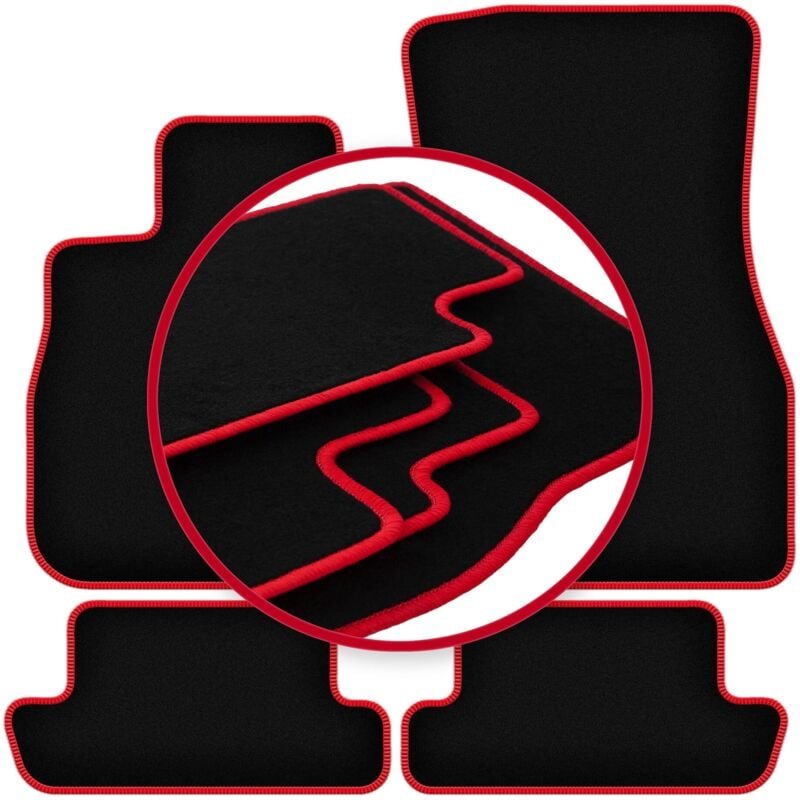 CARLUX-RED Autofußmatten für: BMW 8 G15 Coupé (2018-2022)