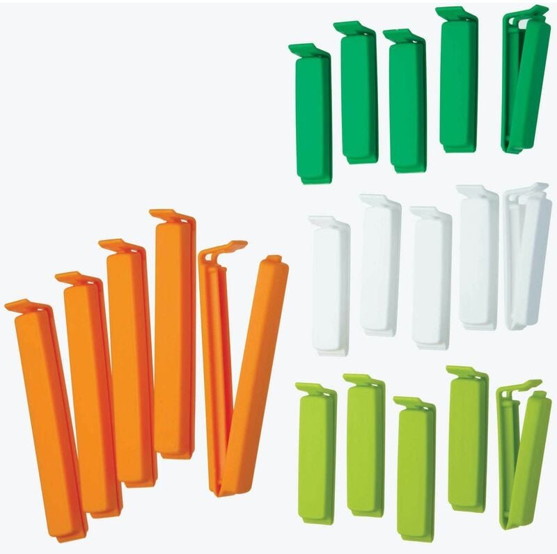 KC BLUE Clips Verschlusstaschen, mehrfarbig, 4x14,6x24 cm, 20 Stück.