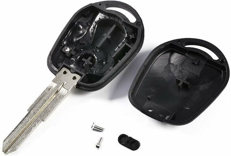 SNQ - Jeffergarden Funkschlüsselgehäuse, Autoschlüsselgehäuse – für SsangYong Actyon Kyron Rexton Autoschlüssel – 2 Tast...