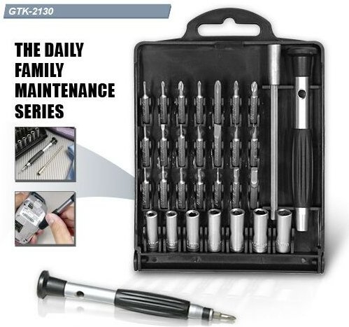 Schraubendreher-Bitsatz 30 Stück im Koffer