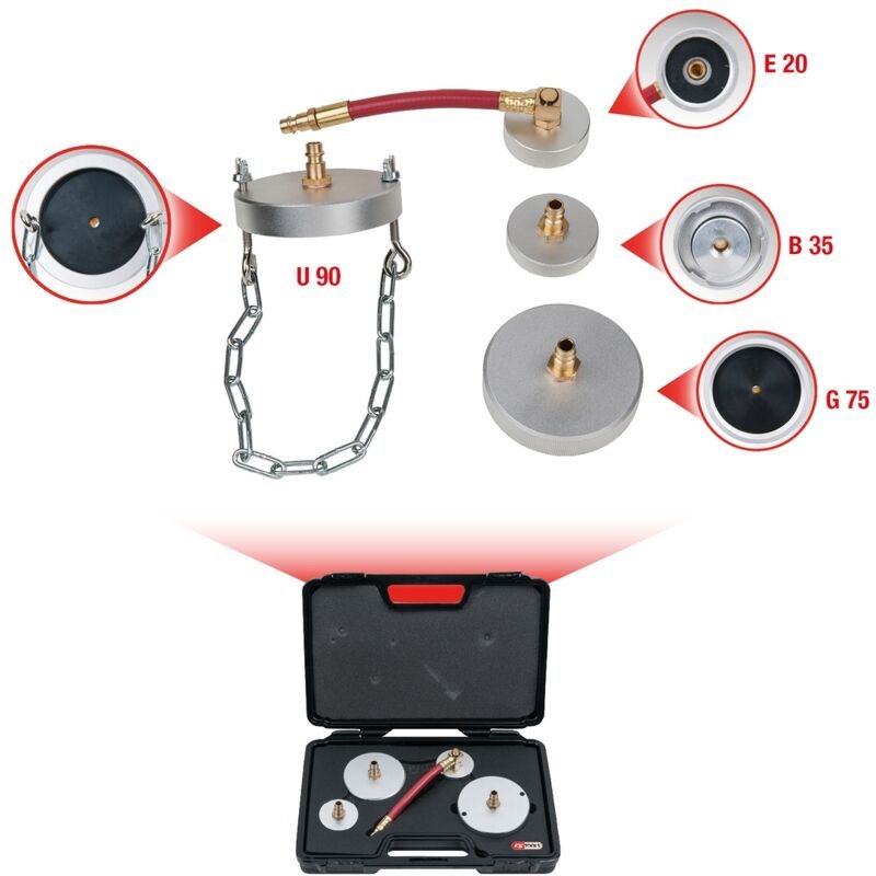 Ks tools Universal-Adaptersatz zur Bremsentlüftung 4tlg. - 160.0710