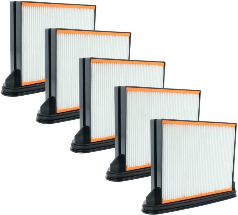 5x Staubsaugerfilter kompatibel mit 3M Mobile Absaugsysteme Nr. 64408 Staubsauger - HEPA-Faltenfilter-Nassfilter Schwarz...