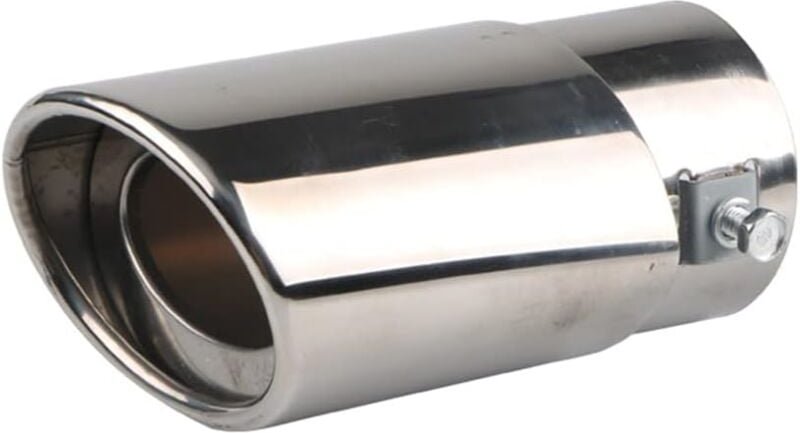 Aougo - Auspuffrohr-Auslassspitze, 5,3–3,8 cm Innendurchmesser, Auto-Auspuffrohr, Edelstahl, Universal-Auspuffspitze, Sc...