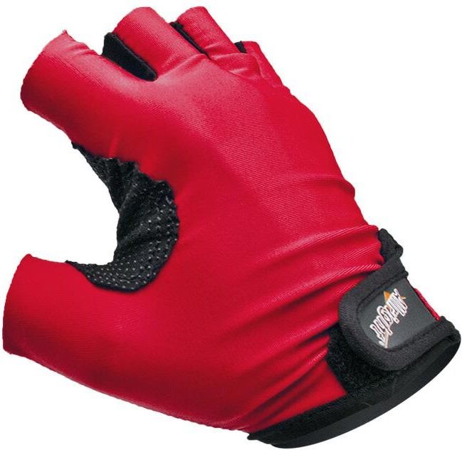 LYCRA-FAHRRADHANDSCHUHE, Größe XS, rot