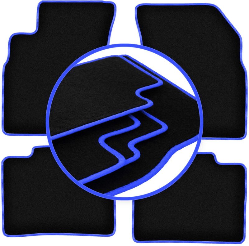 CARLUX-BLUE Autofußmatten für: Hyundai Sonata IV Limousine (2005-2010)