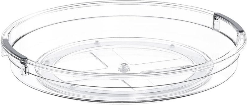 Drehbares Tablett, 360° drehbares Tablett, Kühlschrank, Küchen-Organizer, Lazy Susan, drehbares Gewürzregal, Küchenaufbe...