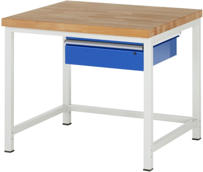Werkbank höhenverstellbar 8001A1, B1000xT900xH840-1040mm, 1x Schublade-TA - RAU