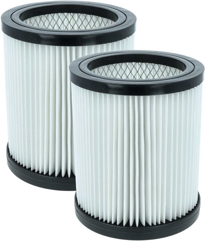vhbw 2x Filterelement kompatibel mit Parkside (Lidl) PNTS 1400 H4 Nass-/Trockensauger - Feinstaubfilter, Kunststoff / Me...
