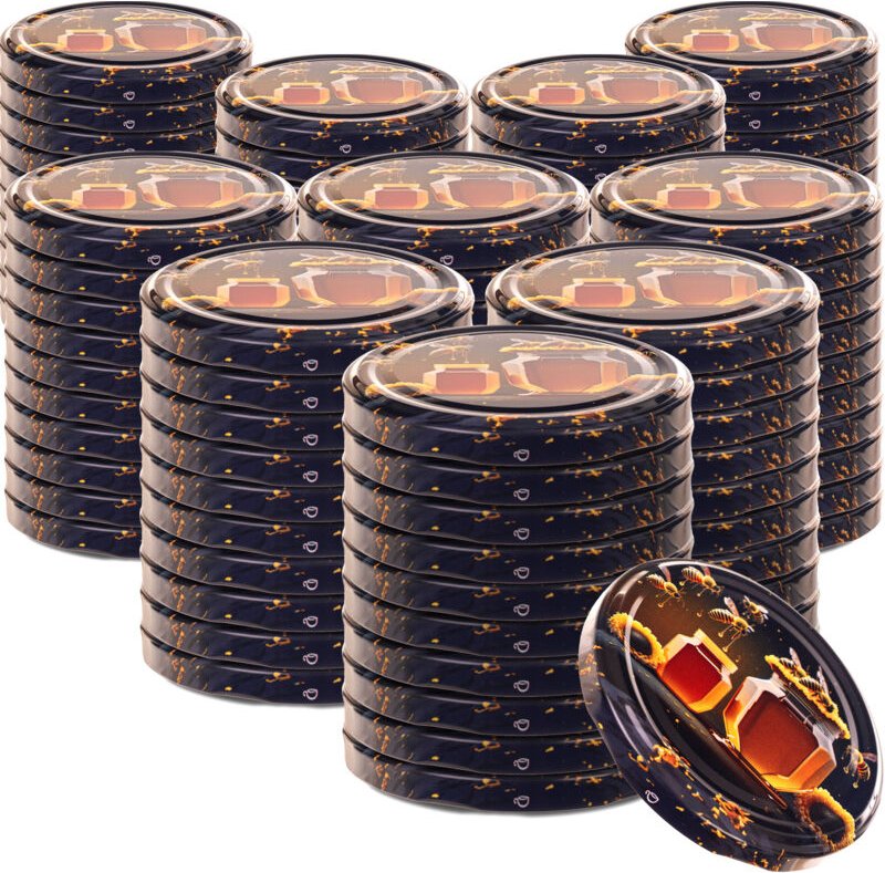 Deckel fi82 Muster M-05 Honigschwarz 100Stk. - Kadax