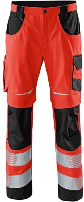 Kübler Hose reflectiq psa 2 warnrot/schwarz Gr. 30