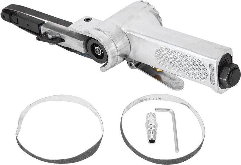 Mini-Pneumatikschleifer, pneumatischer Polier-Luftbandschleifer, 16000 U/min (10 x 330 mm) - Jeffergarden