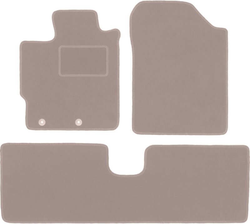 Beige Veloursmatten für: Toyota Yaris III Benzin (2011-2019)