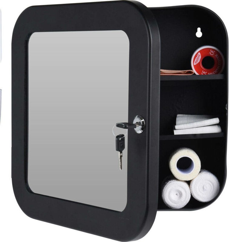 Medizinschrank mit Spiegel, 32 x 32 x 15 cm