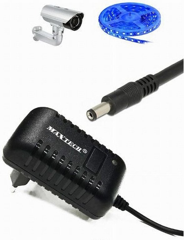 Maxtech - Trade Shop - dc-batterie-ladegerät 5,5 mm x 2,1 mm ausgangstransformator 12 V/3000 ma CA-S017T -