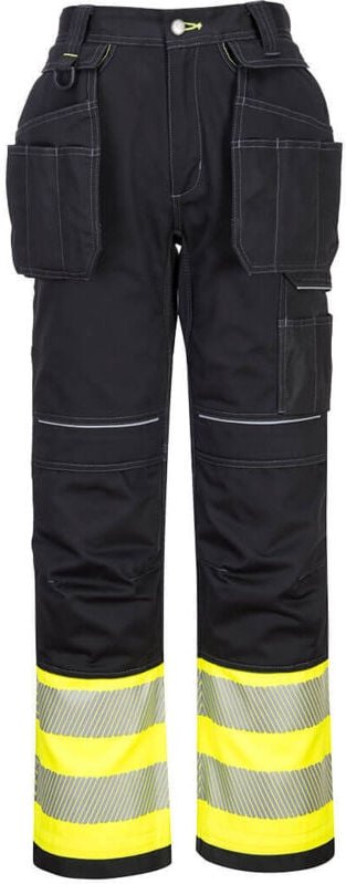 Holster-Hose PW3 Hi-Vis Klasse 1 Gelb/Schwarz XS - FR(36) - UK(28)