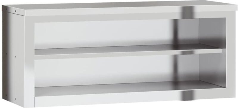 Küchen-Wandschrank mit Ablage Edelstahl Vidaxl