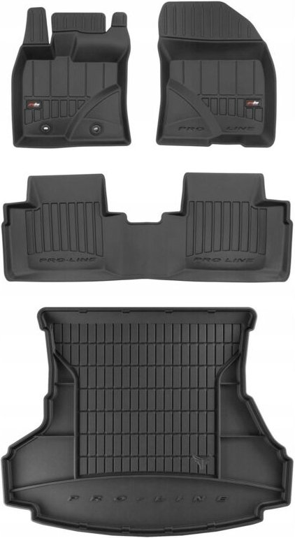 SET 3D Gummifußmatten Toyota Avensis 3 Limousine 2009-2018
