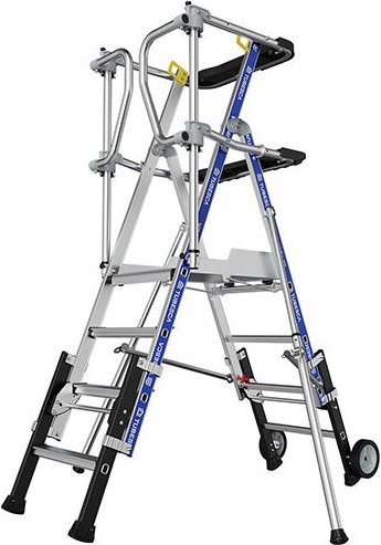 Pirl télescopique de 3 à 4 marches - Hauteur max. de travail 2.95m - 2272960